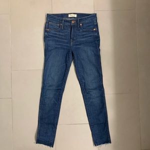 Madewell 9” high rise skinny jeans